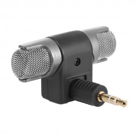 External Stereo Mic Microphone with 3.5mm to Mini USB Micro Adapter Cable for GoPro Hero 3 3+ 4 for AEE Sports Action Camera