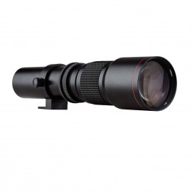 Andoer Camera Super Telephoto Lens 500mm F/8.0-32 Manual Zoom Multi-Coated T-Mount Camera Lens with 1/4 Inch Thread Replacement for Canon Nikon Sony Fujifilm Olympus DSLR Cameras 