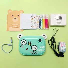 C3 Kids Camera 32GB Instant Camera Photo Printer for Kids Christmas Birthday Gifts for Girls with 12MP Dual Lens Printing Paper Support WIFI Transmissin Applicable to Self-adhesive Photo Paper