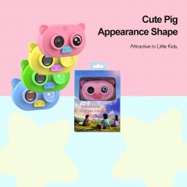 1080P Kids Digital Camera High Resolution Video Camcorder with Soft Silicone Shell 2 Inch Large Screen Hanging Rope