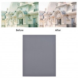 25*20CM Large Size White Balance Card White Card + Grey Card Set 18% Exposure Photography Card for Digital Photography Film Photography Video Shooting