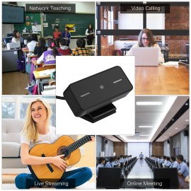 Clip-on PC Webcam USB Laptop Desktop Computer Camera 5MP 2592 * 1944 HD Web Camera Auto Focus Built-in Microphone for Live Streaming Video Calling Online Meeting Teaching   Chatting